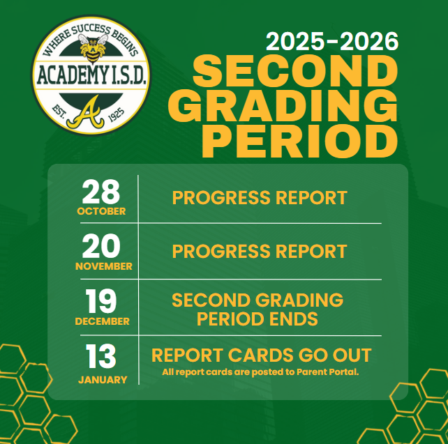  Second Grading Period Dates
